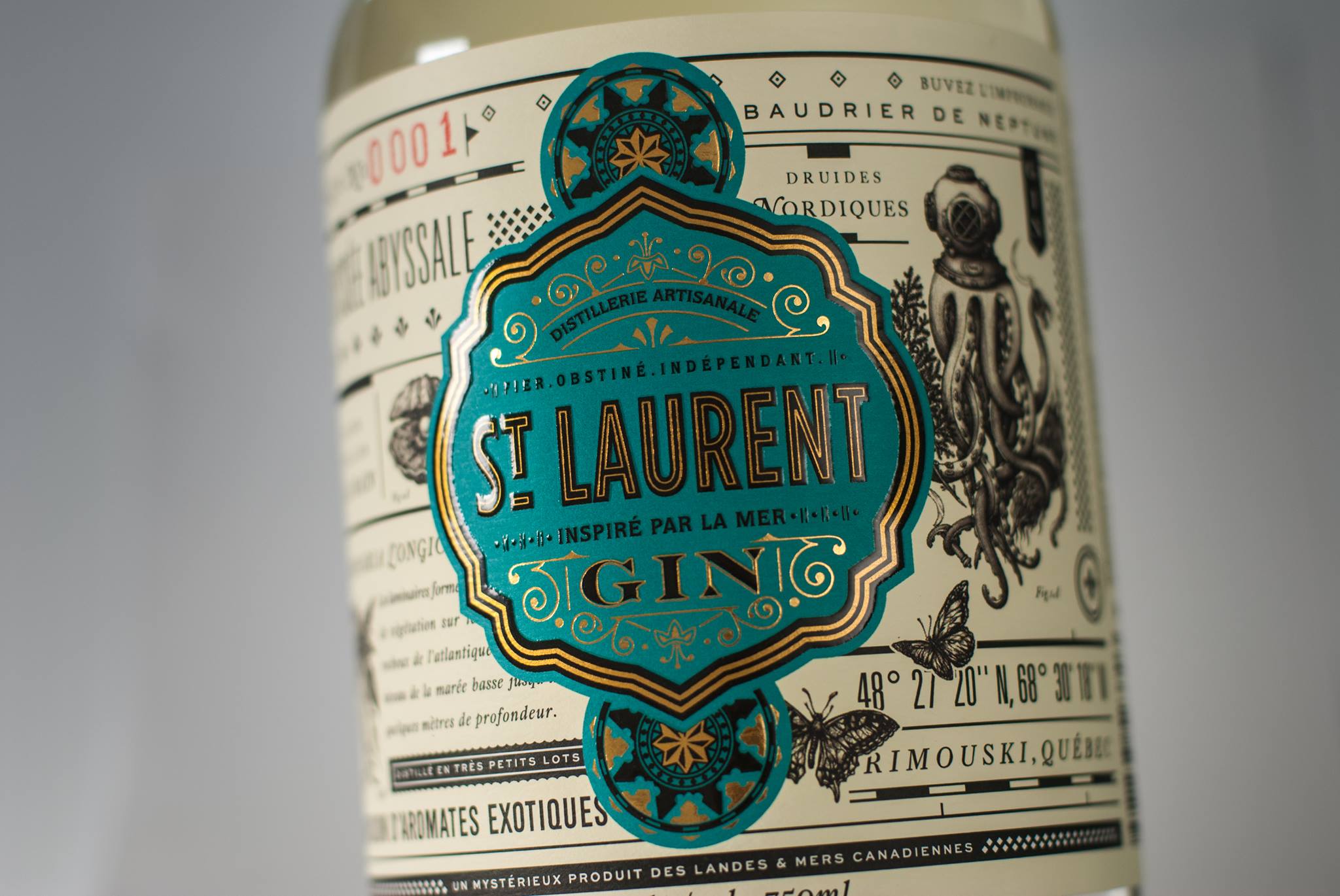 Bouteille de Gin St-Laurent